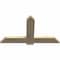 Ekena Millwork Eugene Rough Sawn Timber Gable Bracket, Douglas Fir, 48"W x 28"H x 2"D x 6"F, 14/12 Pitch GBW048X28X0206EUG00RDF - alternate 4